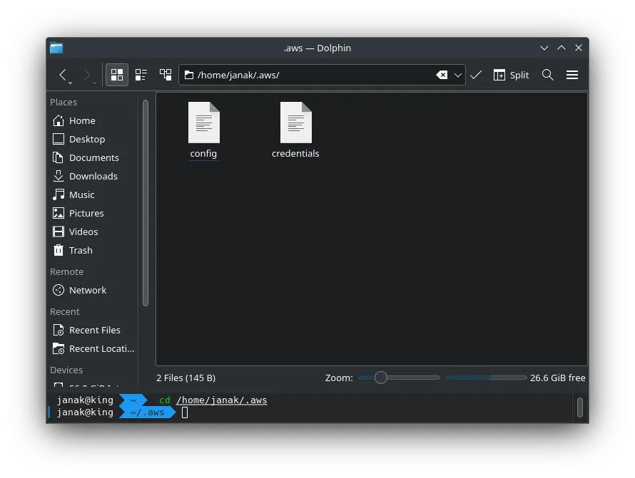 aws config